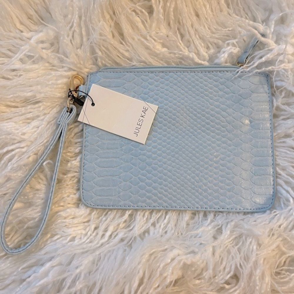 Jules Kae vegan leather wristlet - NWT